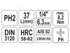 YATO Bit dugókulcs Phillips 1/4" PH2 CrV