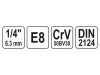 YATO Dugókulcs külső Torx 1/4" E8 CrV