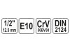 YATO Dugókulcs külső Torx 1/2" E10 CrV