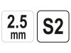 YATO T-kulcs imbusz 2,5 mm CrV