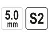 YATO Imbusz T-kulcs 5,0 mm / 17 x 140 mm S2