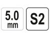 YATO Gömbfejű imbusz T-kulcs 5,0 mm / 17 x 140 mm S2