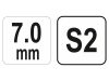 YATO Gömbfejű imbusz T-kulcs 7,0 mm / 17 x 170 mm S2