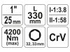 YATO Nyomatéksokszorozó 1" 4200 Nm