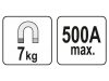 YATO Hegesztő földelő mágnes 500A 7kg
