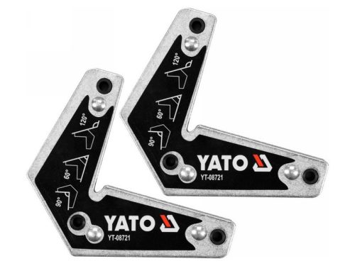 YATO Hegesztési munkadarabtartó mágnes 60-90-120°/10 kg (2 db/cs)