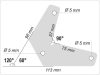 YATO Hegesztési munkadarabtartó mágnes 60-90-120°/10 kg (2 db/cs)