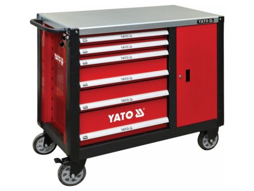YATO Üres szerszámkocsi 6 fiók + 1 szekrény