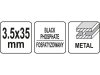 YATO Szalagtáras gipszkarton csavar fémhez 3,5 x 35 mm (1000 db/cs)