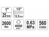 YATO Pneumatikus ütvecsavarozó 1" 2600 Nm