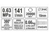 YATO Pneumatikus fúró könnyített 141 l/min