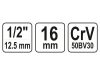 YATO Gyertyakulcs 1/2" 16 mm / 64 mm CrV