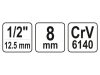 YATO Bithegy-tartó adapter 1/2" négyszög ->8mm Hex