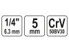 YATO Dugókulcs 1/4" 5 mm CrV