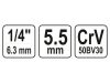 YATO Dugókulcs 1/4" 5,5 mm CrV