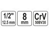 YATO Dugókulcs Spline 1/2" 8 mm CrV