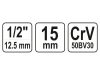 YATO Dugókulcs Spline 1/2" 15 mm CrV