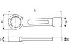 YATO Üthető csillagkulcs 65 mm / 290 mm CrV