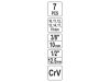 YATO Nyitott dugókulcs készlet 7 részes 3/8", 1/2" CrV