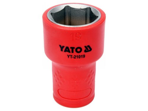 YATO Szigetelt dugókulcs 3/8" 19 mm 1000 V CrV