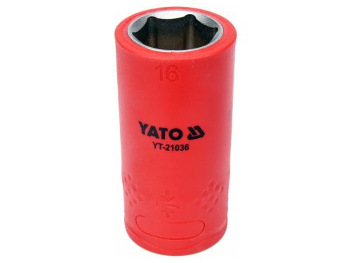 YATO Szigetelt dugókulcs 1/2" 16 mm 1000 V CrV