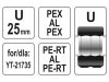 YATO Krimpelő betét YT-21735 krimpelőhöz U-típus 25 mm