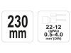 YATO Krimpelő fogó 230 mm/0,5-4,0 mm2