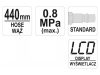 YATO Kerékfúvató pisztoly LCD nyomásmérővel 1/4