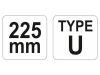 YATO U-alakú önzáró fogó 225 mm