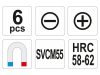 YATO Csavarhúzó készlet 6 részes SVCM55