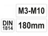 YATO Menetfúró fordítóvas M3-M10 180 mm