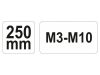 YATO Racsnis menetfúró fordítóvas M3-M10 250 mm