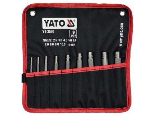 YATO Bőrlyukasztó készlet 9 részes 2,5-10 mm
