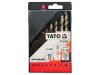 YATO Csigafúró készlet 10 részes 1-10 mm HSS Co