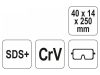 YATO Széles vésőszár 40 x 250 mm SDS-Plus