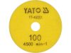 YATO Tépőzáras gyémánt csiszoló és polírozókorong 100 mm / P100 vizes/száraz