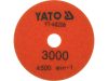 YATO Tépőzáras gyémánt csiszoló és polírozókorong 100 mm / P3000 vizes/száraz