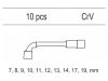 YATO Pipakulcs készlet 10 részes 7-19 mm CrV (fiókbetét)