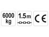 YATO Karos láncos emelő 6000 kg 1,5m