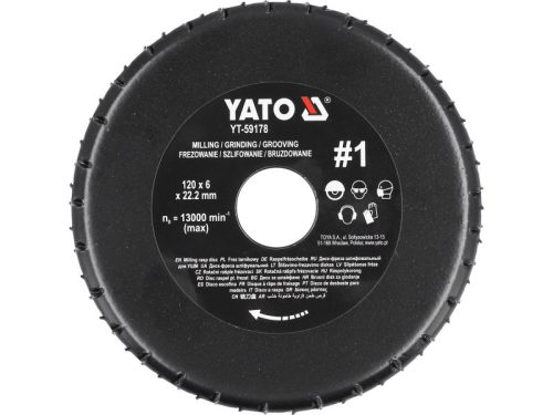 YATO Ráspolykorong finom #3 125 x 22,2 mm