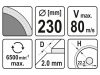 YATO Gyémánt vágókorong 230 x2,0 x 10 x 22,2 mm folytonos