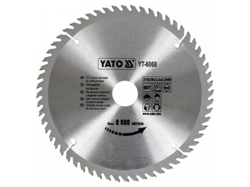 YATO Fűrésztárcsa fához 210 x 30 x 2,2 mm / 60T