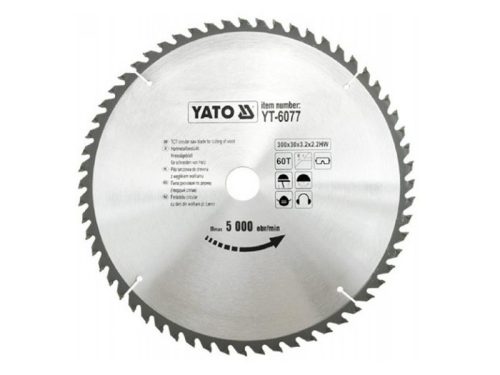 YATO Fűrésztárcsa fához 300 x 30 x 2,0 mm / 60T