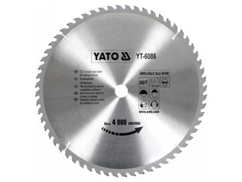 YATO Fűrésztárcsa fához 400 x 30 x 2,8 mm / 60T