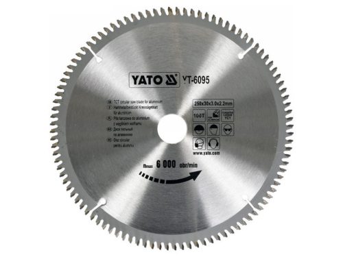YATO Fűrésztárcsa alumíniumhoz 250 x 30 x 2,2 mm / 100T