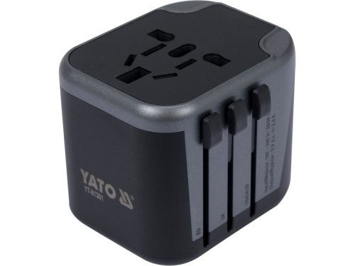 YATO Univerzális hálózati adapter 2x USB, 12W