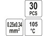 YATO Vízálló zsugorcső 0,25-0,34 mm2 (30 db/cs)