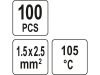 YATO Átlátszó zsugorcső 40 mm/1,5-2,5 mm2 (100 db/cs)