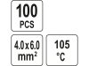 YATO Átlátszó zsugorcső 40 mm/4,0-6,0 mm2 (100 db/cs)