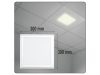 YATO LED mennyezeti lámpatest 18 W 300 x 300 x 15 mm